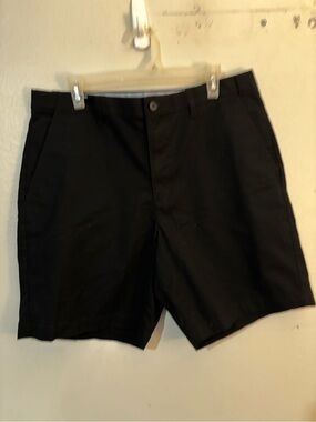 croft & barrow Black Flat-Front Men's Shorts